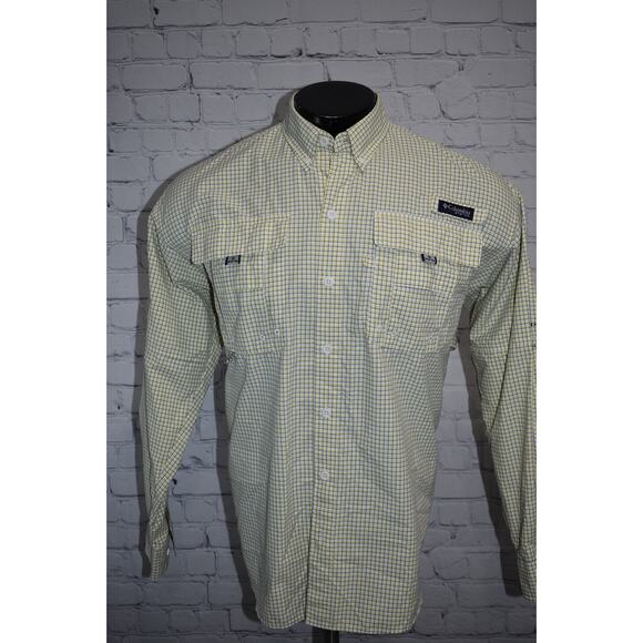 Columbia PFG Performance Fishing Gear Shirt Super Bahama Nylon Mens Size Medium - Picture 7 of 8
